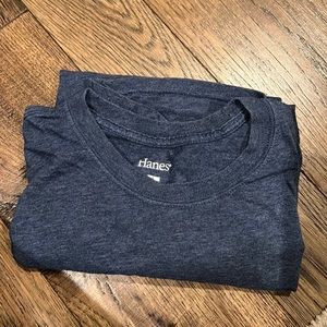 Hanes men’s shirts blue size large